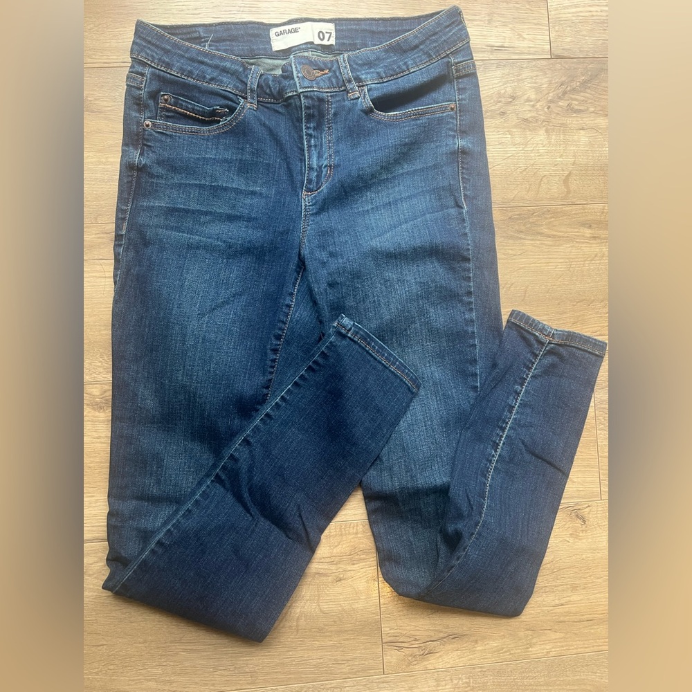 Garage Men's Dark Blue Skinny Jeans